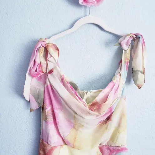 Baltic Born Yellow Floral Allegra Off Shoulder Maxi Dress