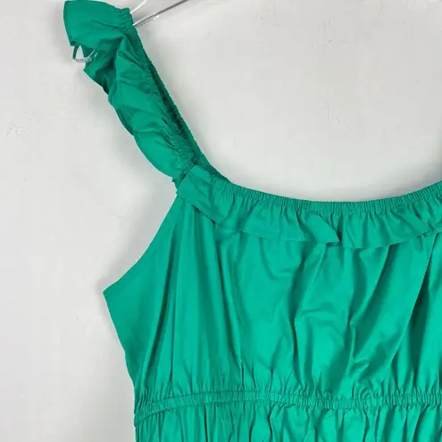Skies Are Blue NWOT Stitch Fix Flirty Ruffle Smocked Top Green Size Medium M NEW