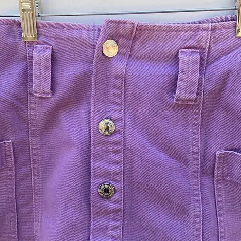 Bershka Womens size small vintage 1998 purple jean mini skirt