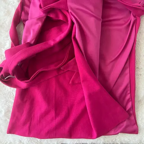 Women's Irregular Exposure Regal Turtleneck Sleeveless Mock Neck Top OSFM Pink Size undefined