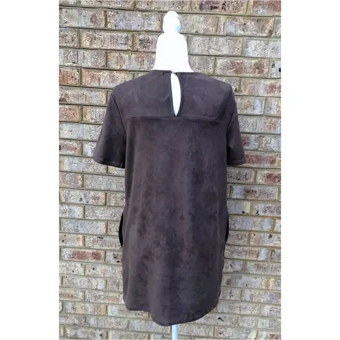 Chloe K Faux Suede Mini Dress
