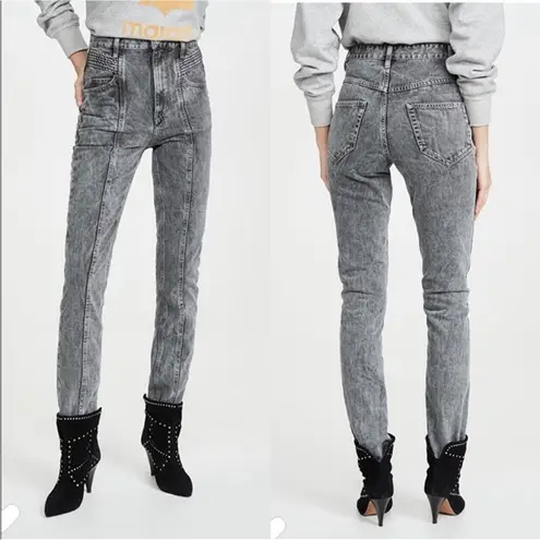 Isabel Marant NEW NWT  Etoile Hominy Jeans In Gray