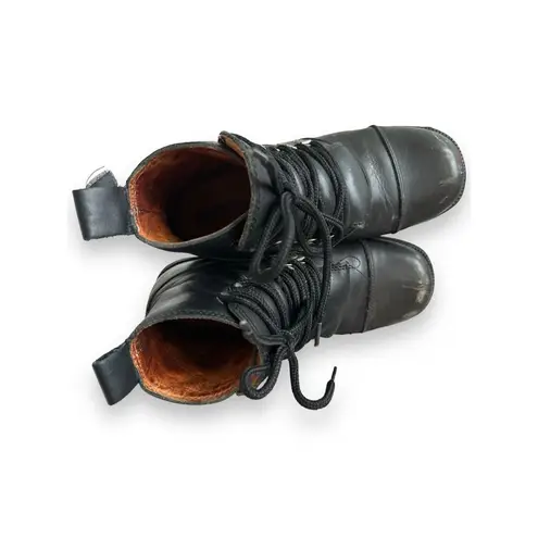 Vintage Y2K Harley Davidson Chunky Leather Lave Up Riding Moto Boots Women's sz Black Size 7