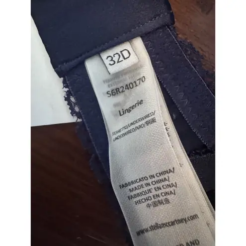 Stella McCartney Gigi Giggling Underwire Lace Navy Bra 32D NWT $180