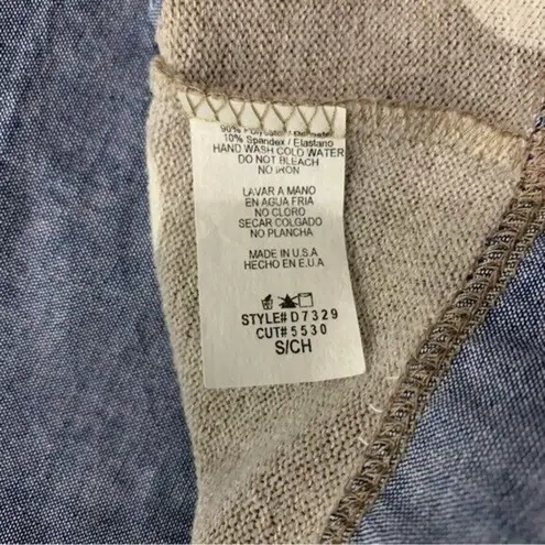 12PM By Mon Ami Dress Small Polka Dot Tunic Neutral Fall Casual