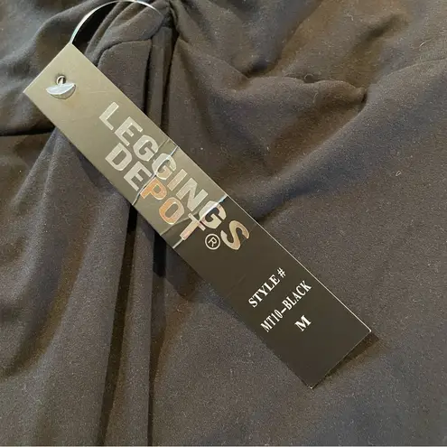 Leggings Depot Black Maternity Over The Belly Tights Leggings Medium NWT