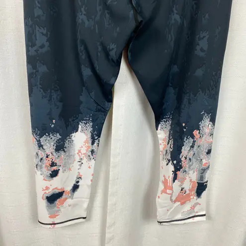 Zyia Black Watercolor Ombre Summit Hi-Rise 7/8 Leggings Sz.16-18 NWT