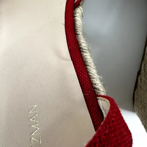 Stuart Weitzman  Mykonos Sandals Closed-toe Espadrille Wedge Ankle Strap Red 10 thumbnail 8