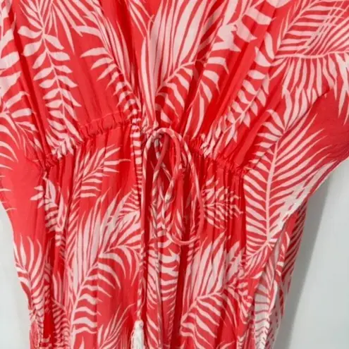 Cleobella Dreamy Sunset Palm Print Bright Pink CoverUp One Size Medium Large