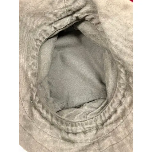 šø VTG 80sā90s Corduroy Garden Party Hat Floral Trim Green