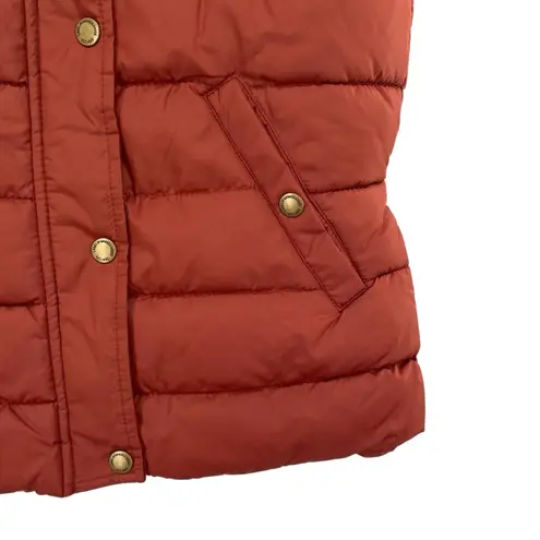 H&M Label Of Graded Goods Women's Puffer Vest Removable Faux Fur Lined Hood