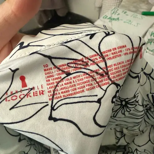 Anne cole Locker Women’s 10 Patterned Strapless One Piece Swim