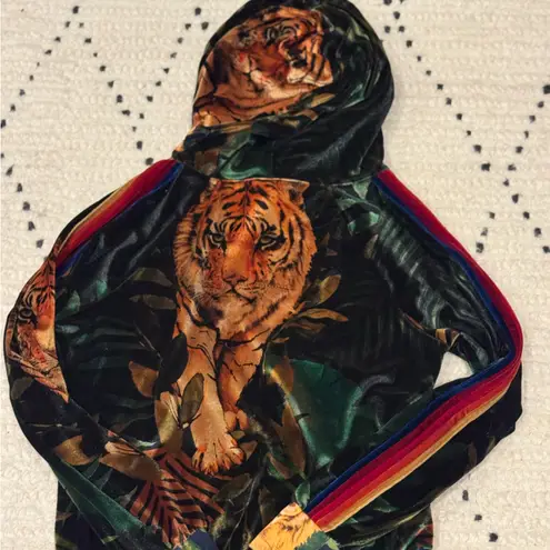 Aviator Nation Velvet Jungle Tiger matching set NWT (oversized)