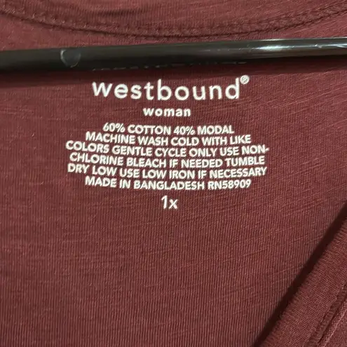 Westbound Red Relaxed Short Sleeve T-Shirt