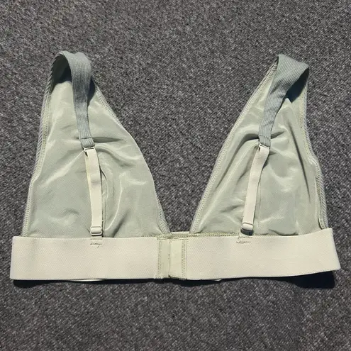 SKIMS Rib Plunge Bralette Size XL Mineral Green *SEE MEASUREMENTS*