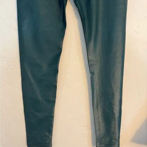 Carbon 38 JADE GREEN SHINE LEGGINGS. SZ SMALL HIGH WAIST