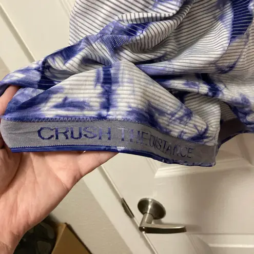 Lululemon  Swiftly Tech High Neck Blue Tie-Dye Striped Racerback Tank Top - Image 5