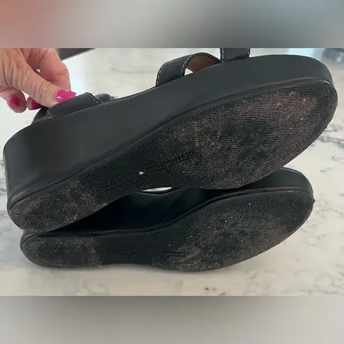 Salvatore Ferragamo Brown Leather Wedge Ankle Strap Sandals Size 8 1/2 EUC