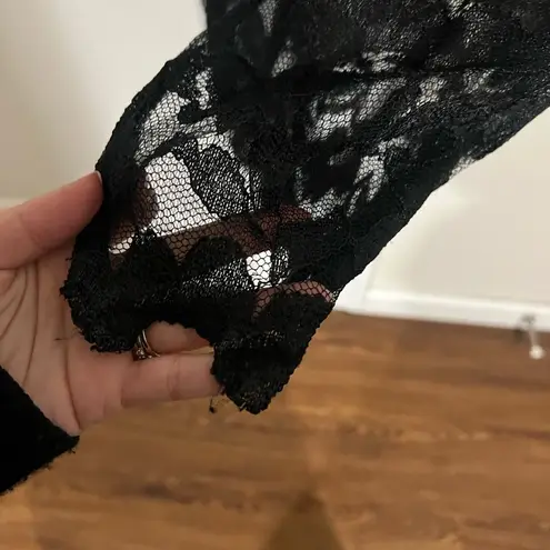 Monique Lhuillier ML Black Metallic Floral Lace Sheath Dress Size 2 US $500