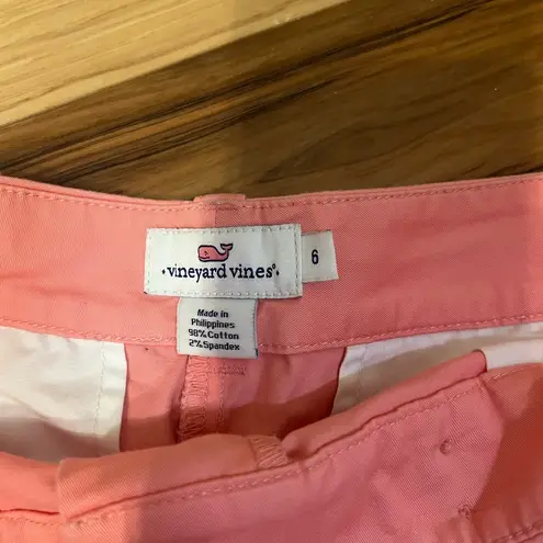 Vineyard Vines  Chino Shorts Womens Size 6 Nautical Preppy Coastal Old Money Chic