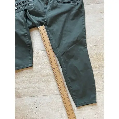 Torrid  Olive Green skyhigh Skinny Jeans Premium Stretch Denim 20XS‎