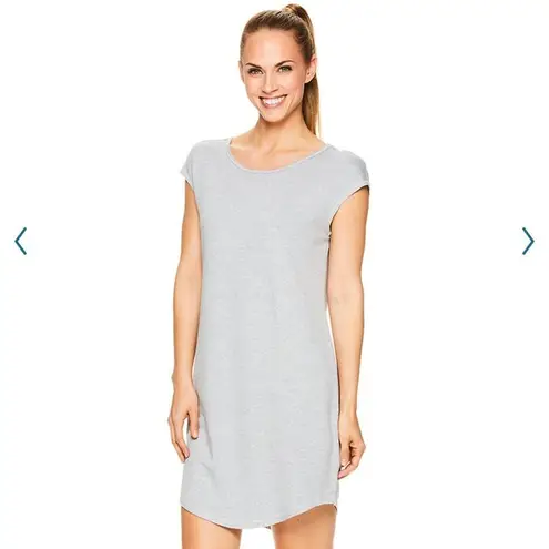 Gaiam Mindful French Terry Yoga Dress Size Medium Grey Heather New