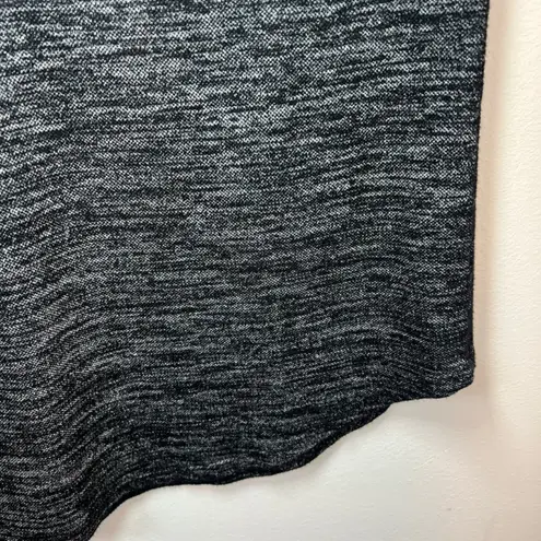 Gap Factory Women’s Long Sleeve Scoop Neck Shirt Black Heather Pullover Size XL