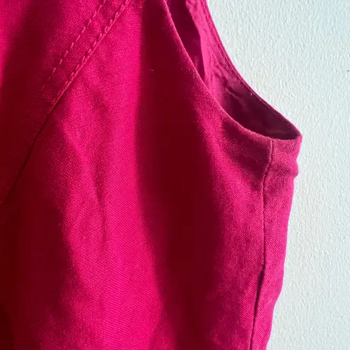 Tahari dress size 4 pink linen