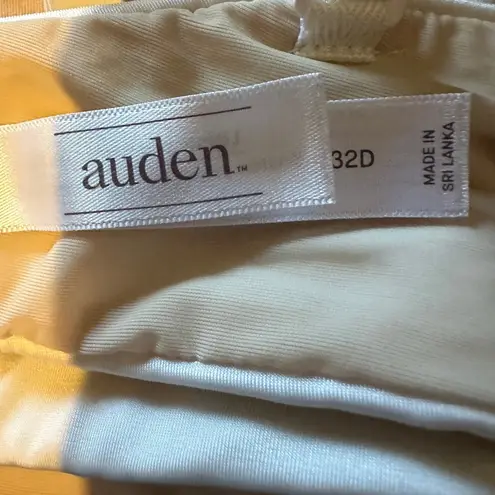 Auden Lightly Lined Straps or Strapless Underwire Bra Off White 32D Size undefined