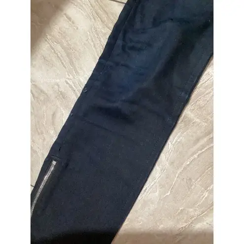 Rag and Bone  10-Inch Capri Super Skinny Zipper Ankle Indigo Blue Jeans Size 24