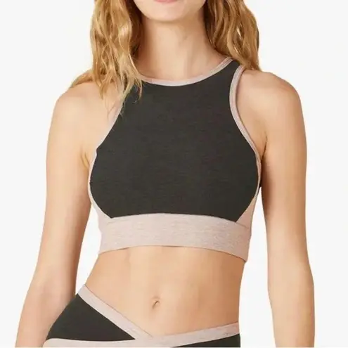 Beyond Yoga Spacedye On Block Colorblock High Neck Sports Bra Size S