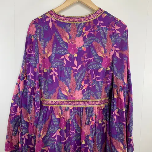 Spell & the Gypsy Collective Bianca Boho Maxi Lavender Wisteria Dress Purple Size XS