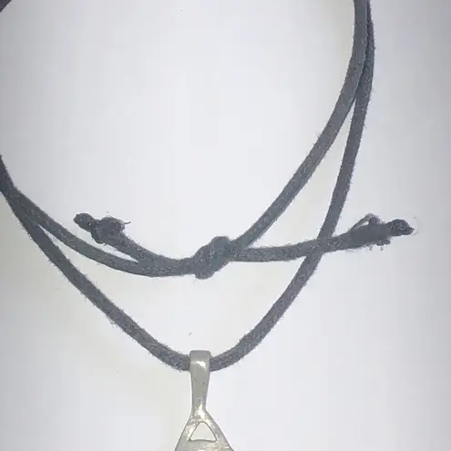 Silver Tone Pewter Celtic Knot Boho Pendant Necklace