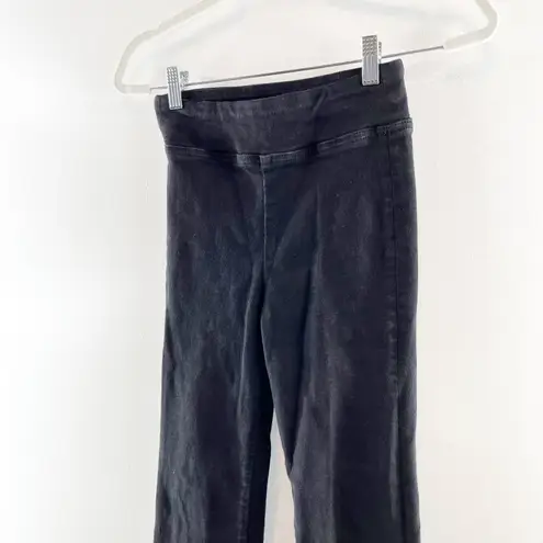 frame denim FRAME The Jet Set High Rise Flare Leg Pull On Jeans Black 0