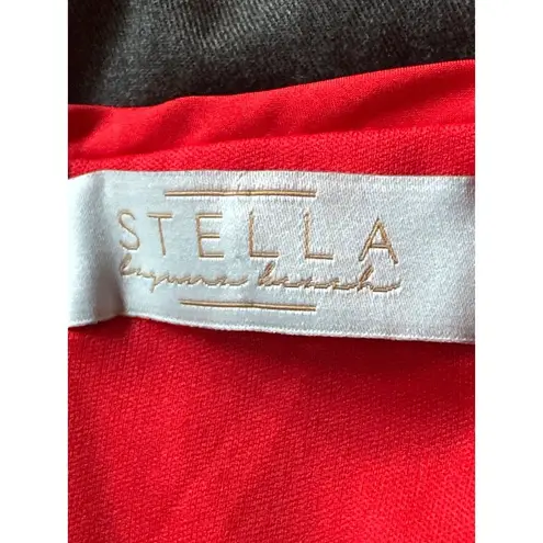 Stella Laguna Beach Sequin Mini Dress Party Cocktail Red Floral S