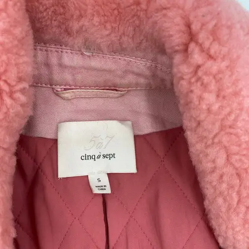 Cinq à Sept Cinq a Sept Studded Julia Jacket Shacket Pink Denim Western