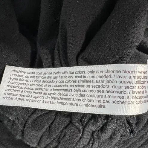 Eloquii Womens Black Top Size 22/24 Ruched Side Modest Contemporary Casual Chic