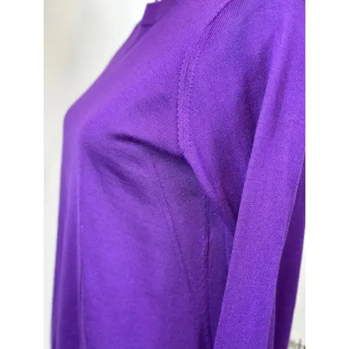 Zadig & Voltaire Emma We Goa Purple Merino Wool Sweater L