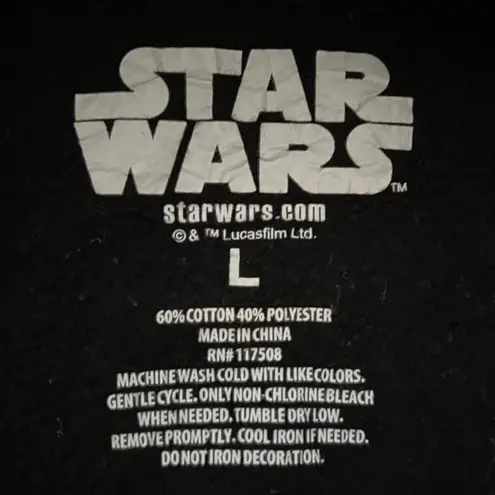 Star Wars The Child Grogu Yoda Black Paint Splatter Cropped Graphic Hoodie L