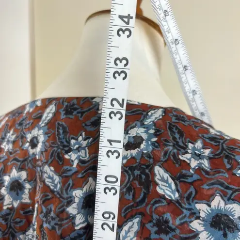 Veronica Beard 6 Anjali Silk Floral Print Mini Dress Fall Cottagecore Fairy Mood