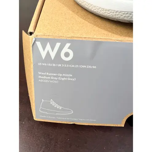 Allbirds Womens W6 Wool Runner Up Mizzle Medium Grey Light Grey Ankle Boots Sz 6