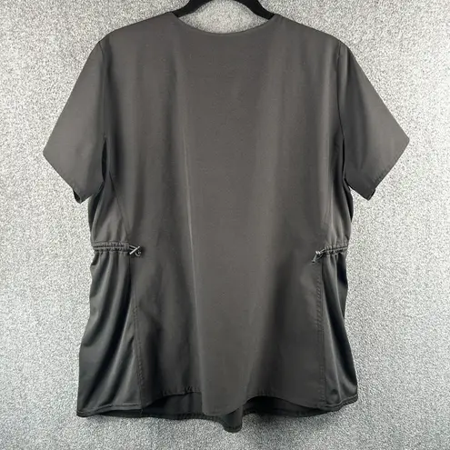 Med Couture Plus One Maternity Scrub Top Size Large Black 8459 Hospital Uniform