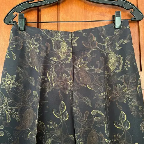 Amur Lewis Pants Wide Leg High Waisted Paisley Print Size 6 NEW