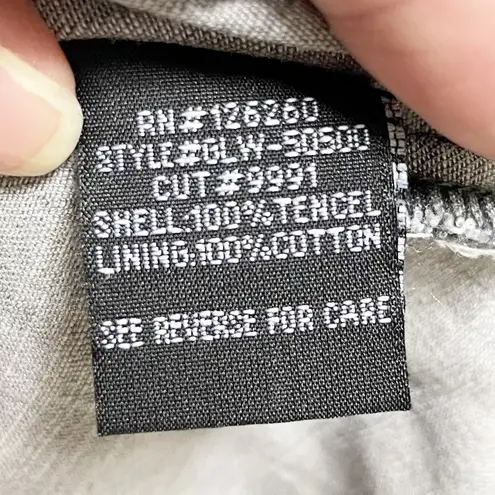 Velvet Heart New! Gray Chambray Knee Length V-Neck Dress