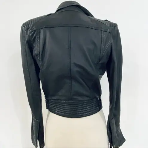 ZARA  genuine moto leather jacket