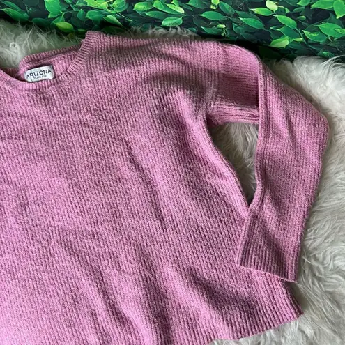 Cute / Trendy long sleeve cozy warm , casual pink rose sweater L. Arizon… Size L