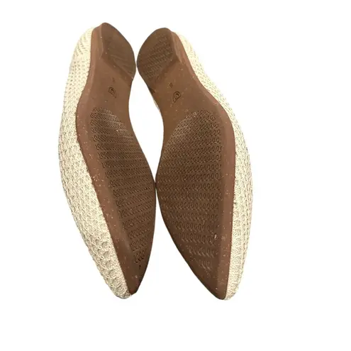 Cream Pointed Toe Flats & Loafers by Rothy's Mesh in love 8 Tan