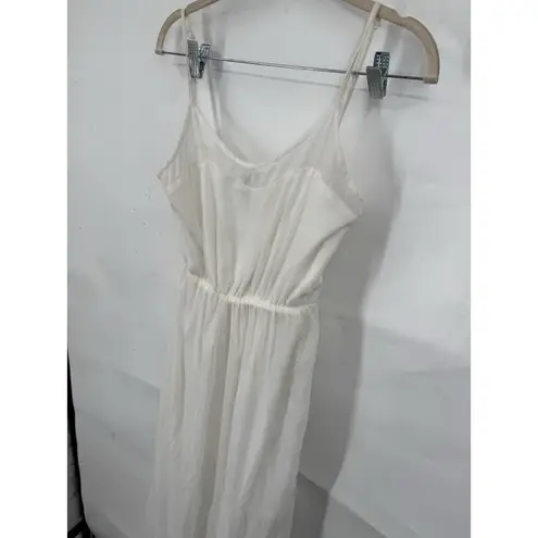 Bershka Maxi Dress Women S White Beach Coastal Fairy Whimsical Minimalist Preppy