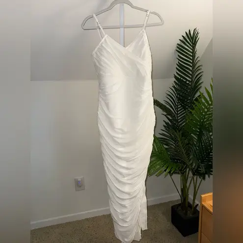 Elliatt Pippa White Side slit dress large