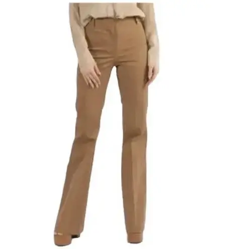 Nili Lotan Arielle Pant Straight Leg Pants in Whiskey Quiet Luxury Tan Size 6
